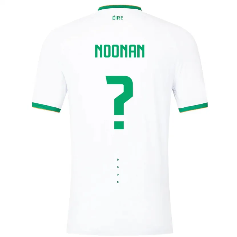 Danxen Donna Maglia Irlanda Saoirse Noonan #0 Bianco Kit Gara Away 24-26 Maglietta