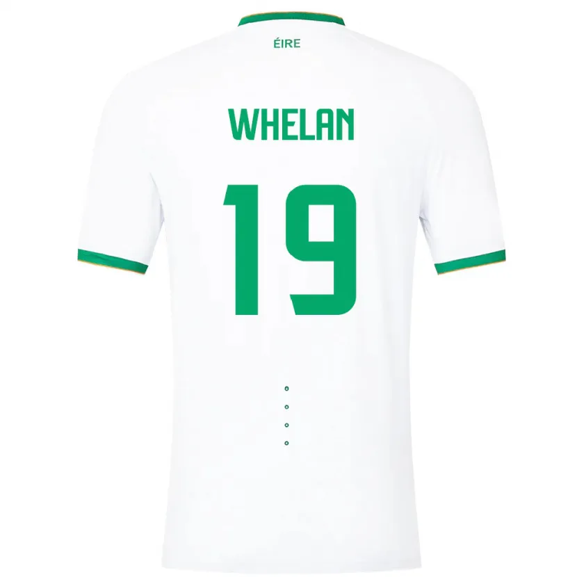 Danxen Donna Maglia Irlanda Emily Whelan #19 Bianco Kit Gara Away 24-26 Maglietta