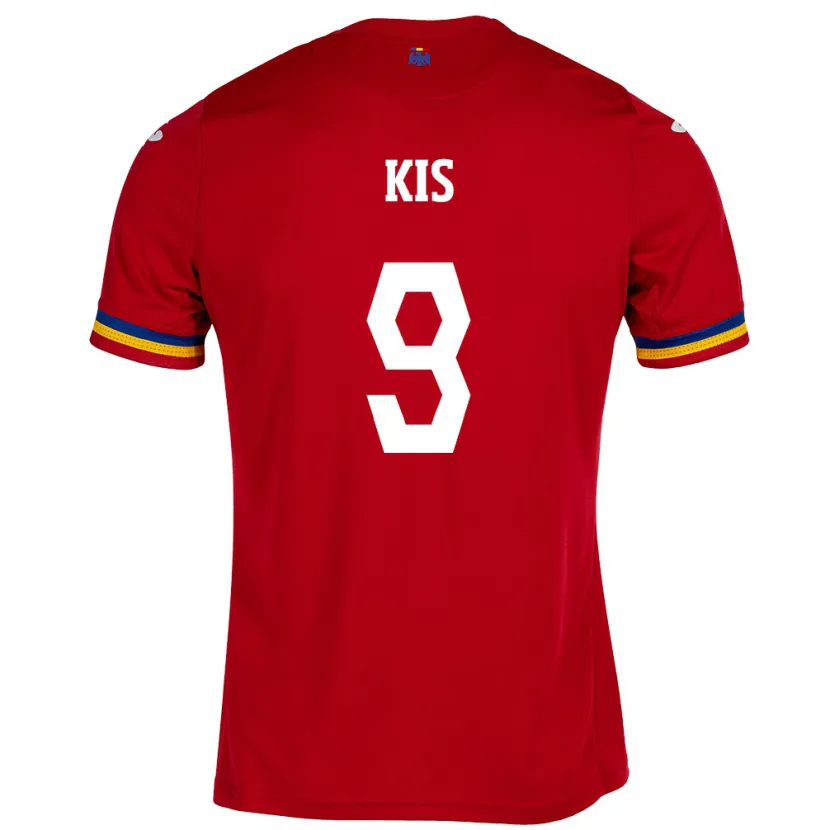Danxen Donna Maglia Romania Anita Kis #9 Rosso Kit Gara Away 24-26 Maglietta