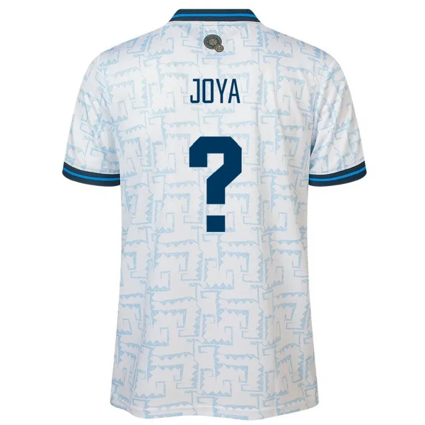 Danxen Donna Maglia El Salvador Marlon Joya #0 Bianco Kit Gara Away 24-26 Maglietta