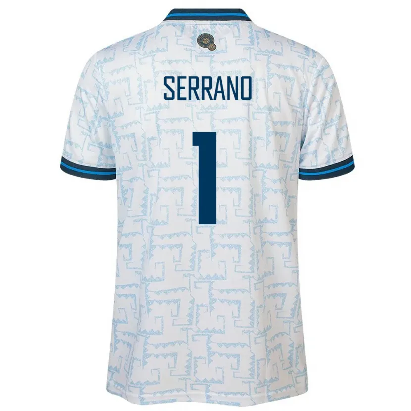 Danxen Donna Maglia El Salvador Idalia Serrano #1 Bianco Kit Gara Away 24-26 Maglietta