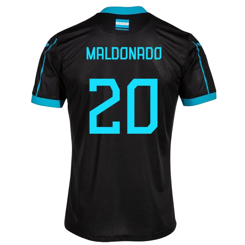 Danxen Donna Maglia Honduras Alessandro Maldonado #20 Nero Kit Gara Away 24-26 Maglietta
