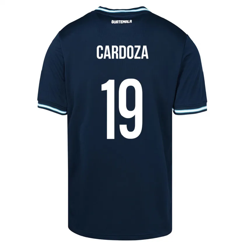 Danxen Donna Maglia Guatemala Elmer Cardoza #19 Blu Kit Gara Away 24-26 Maglietta