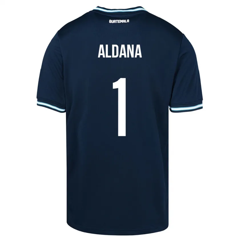 Danxen Donna Maglia Guatemala David Aldana #1 Blu Kit Gara Away 24-26 Maglietta