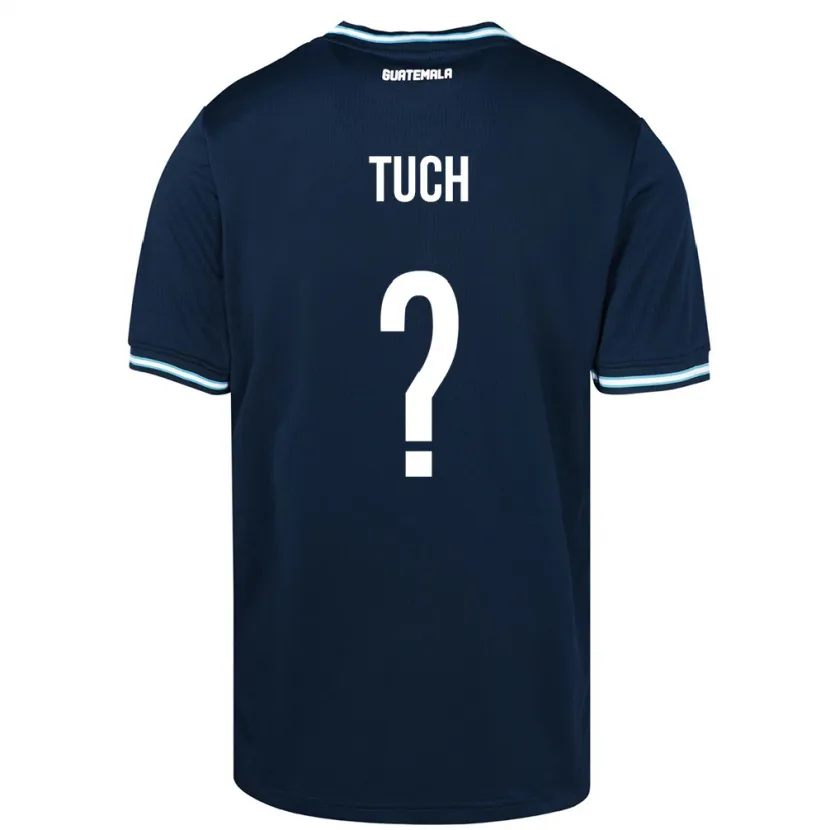 Danxen Donna Maglia Guatemala Lorenzo Tuch #0 Blu Kit Gara Away 24-26 Maglietta