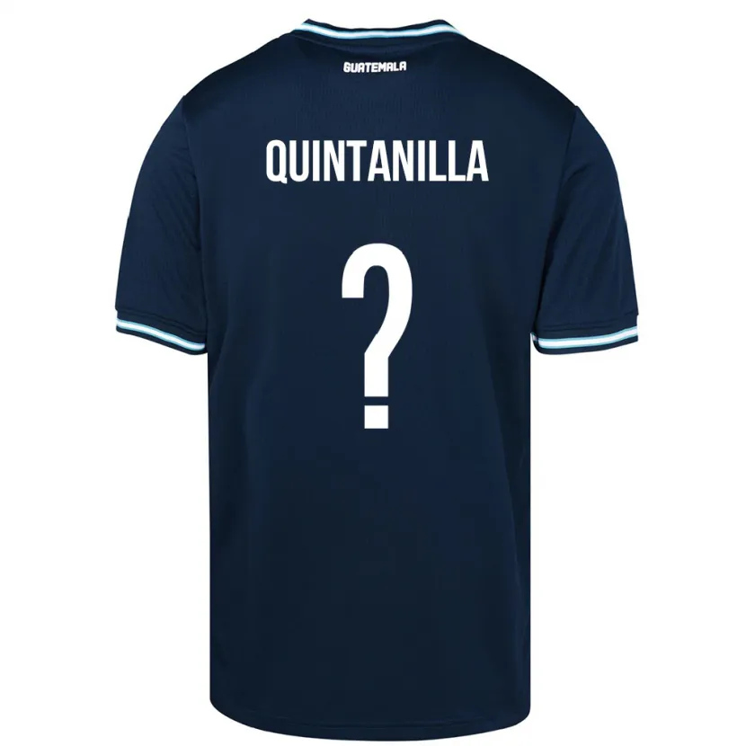 Danxen Donna Maglia Guatemala Anayelli Quintanilla #0 Blu Kit Gara Away 24-26 Maglietta