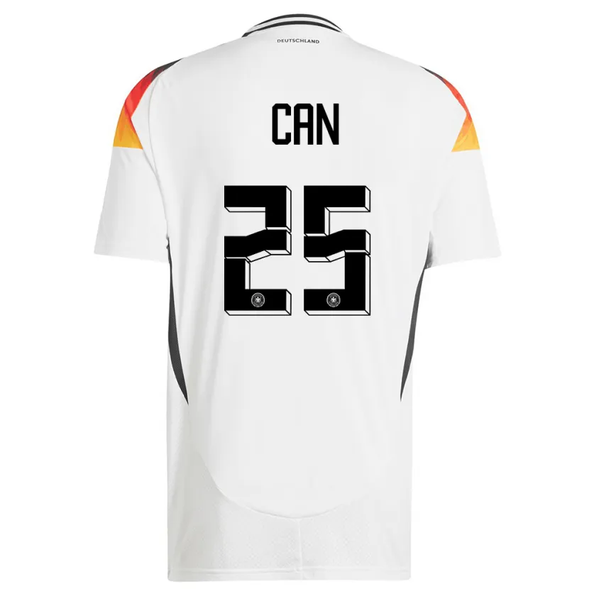 Danxen Bambino Maglia Germania Emre Can #25 Bianco Kit Gara Home 24-26 Maglietta