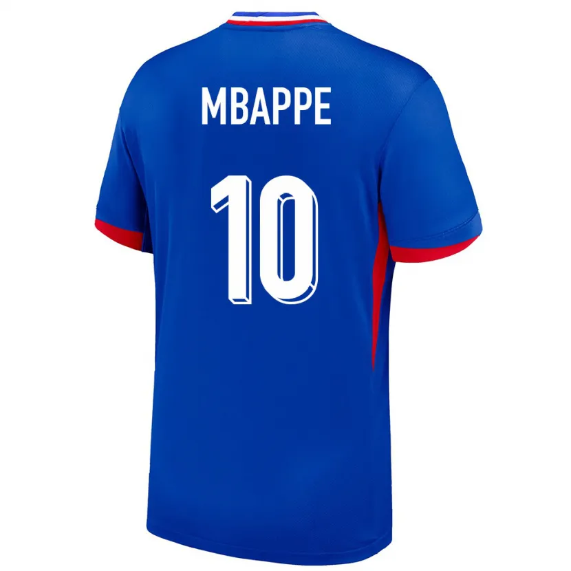 Danxen Bambino Maglia Francia Kylian Mbappe #10 Blu Kit Gara Home 24-26 Maglietta