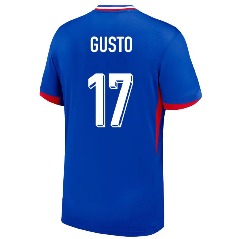 Danxen Bambino Maglia Francia Malo Gusto #17 Blu Kit Gara Home 24-26 Maglietta