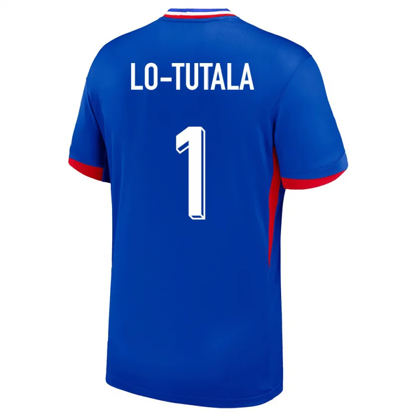 Danxen Bambino Maglia Francia Thimothee Lo Tutala #1 Blu Kit Gara Home 24-26 Maglietta