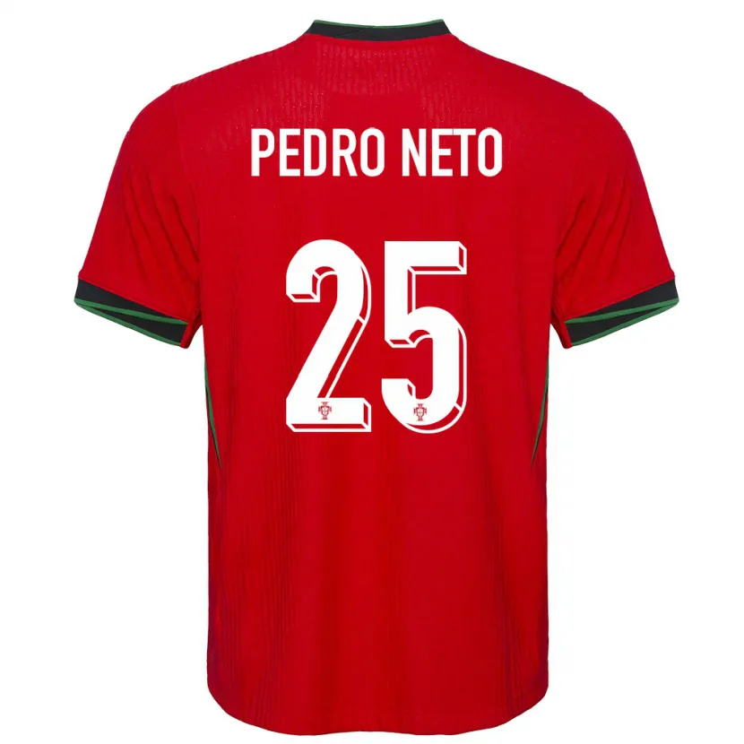 Danxen Bambino Maglia Portogallo Pedro Neto #25 Rosso Kit Gara Home 24-26 Maglietta