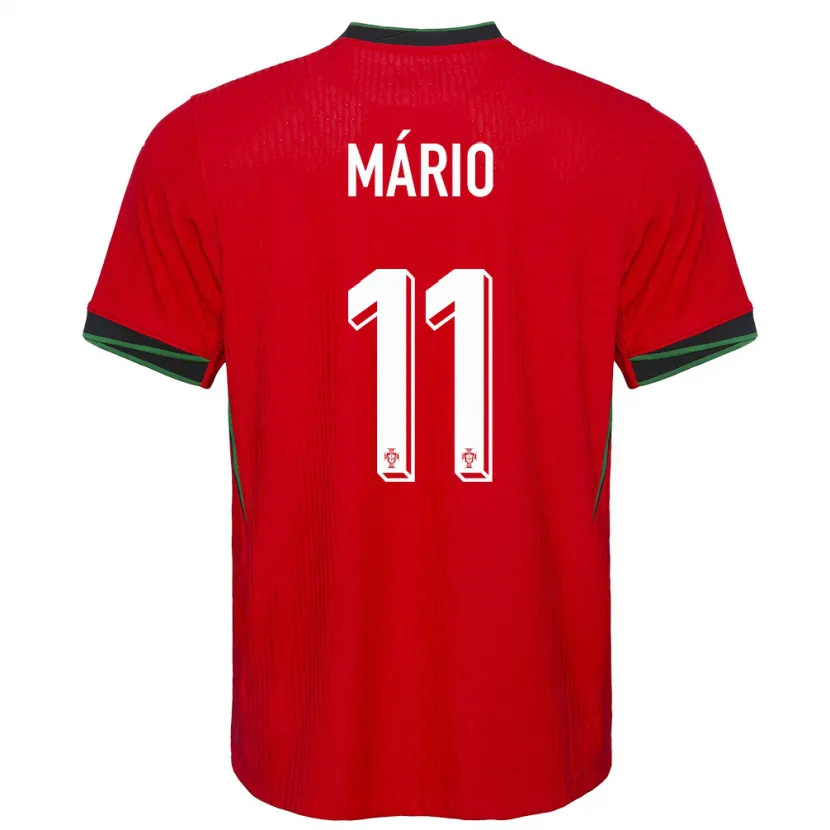 Danxen Bambino Maglia Portogallo Joao Mario #11 Rosso Kit Gara Home 24-26 Maglietta