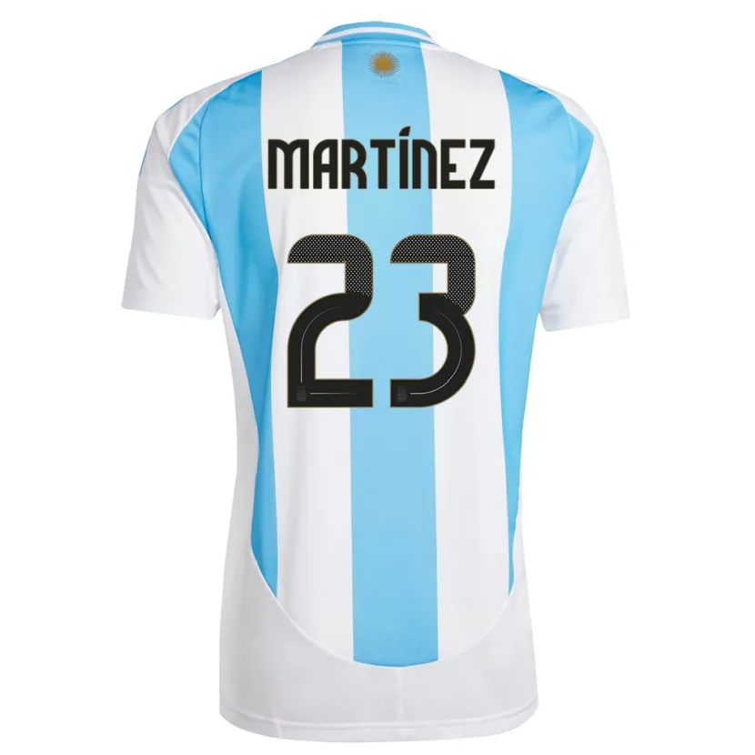Danxen Bambino Maglia Argentina Emiliano Martinez #23 Bianco Blu Kit Gara Home 24-26 Maglietta