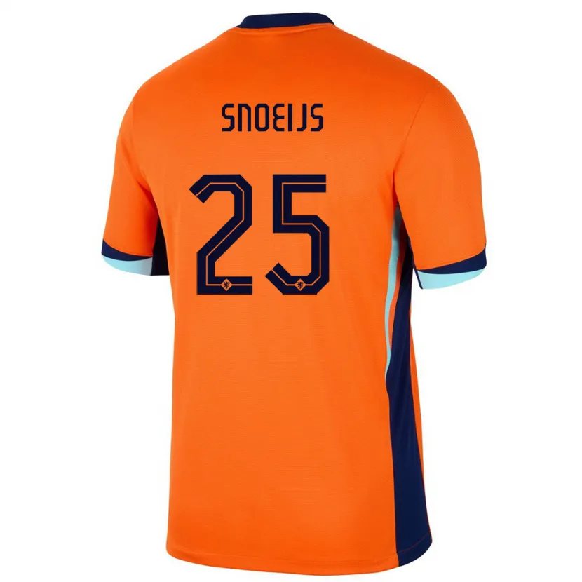 Danxen Bambino Maglia Paesi Bassi Katja Snoeijs #25 Arancia Kit Gara Home 24-26 Maglietta