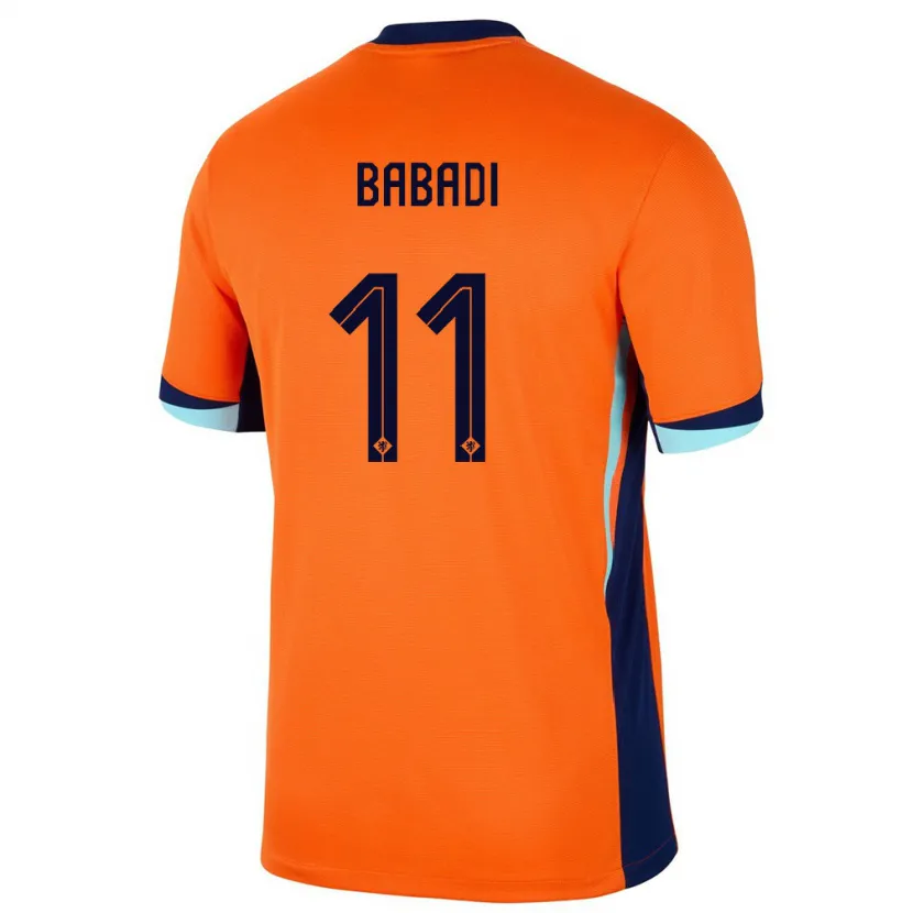 Danxen Bambino Maglia Paesi Bassi Isaac Babadi #11 Arancia Kit Gara Home 24-26 Maglietta