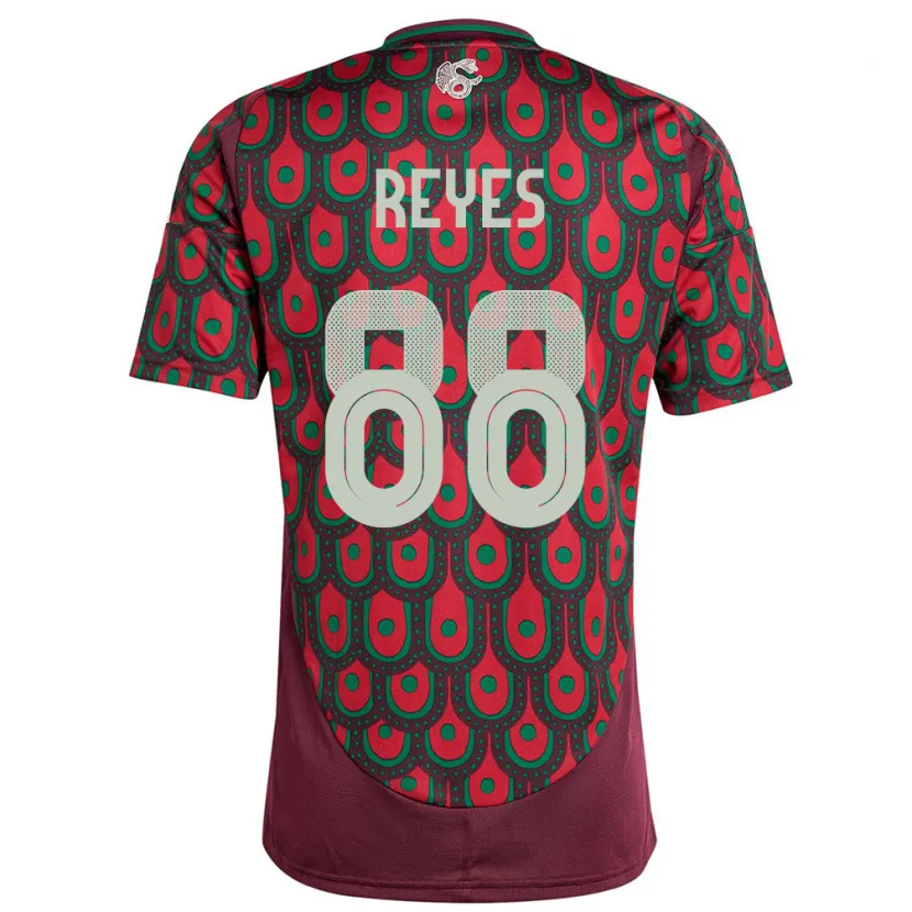 Danxen Bambino Maglia Messico Maricarmen Reyes #88 Marrone Kit Gara Home 24-26 Maglietta