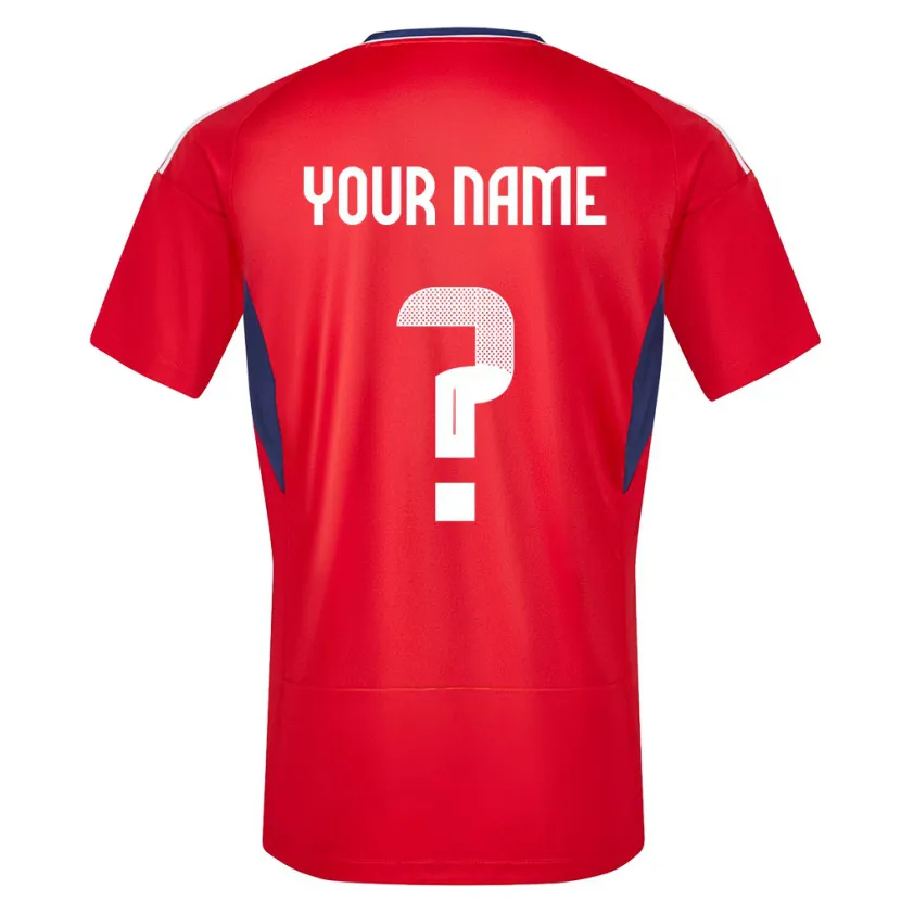 Danxen Bambino Maglia Costa Rica Il Tuo Nome #0 Rosso Kit Gara Home 24-26 Maglietta