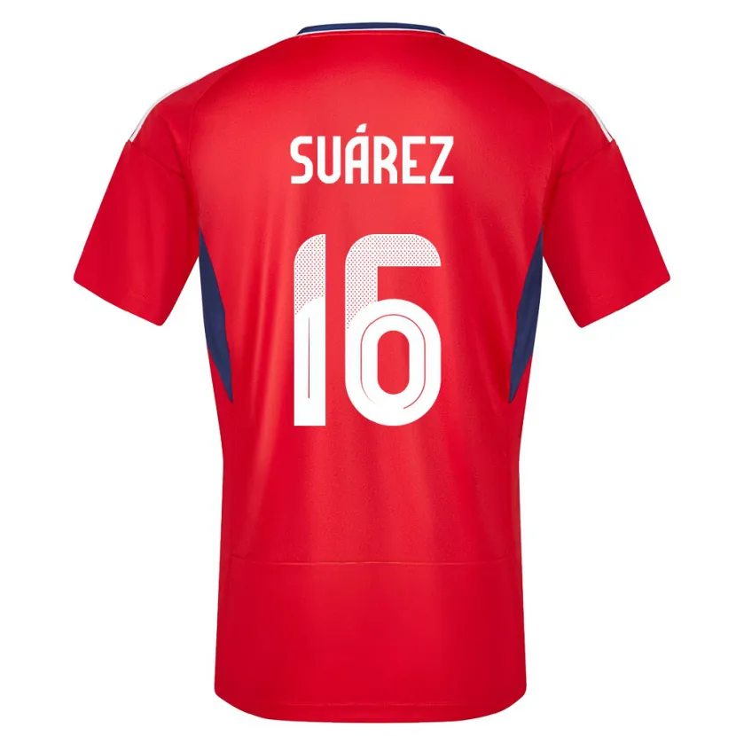 Danxen Bambino Maglia Costa Rica Aaron Suarez #16 Rosso Kit Gara Home 24-26 Maglietta