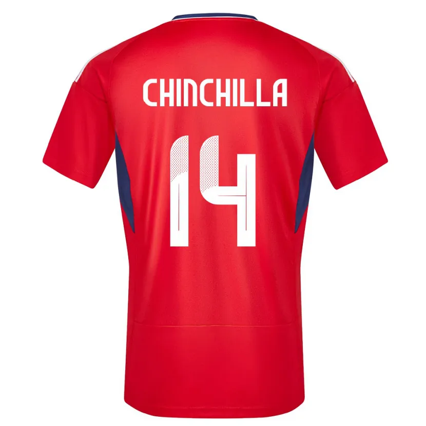 Danxen Bambino Maglia Costa Rica Priscila Chinchilla #14 Rosso Kit Gara Home 24-26 Maglietta