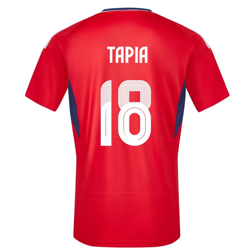 Danxen Bambino Maglia Costa Rica Priscilla Tapia #18 Rosso Kit Gara Home 24-26 Maglietta