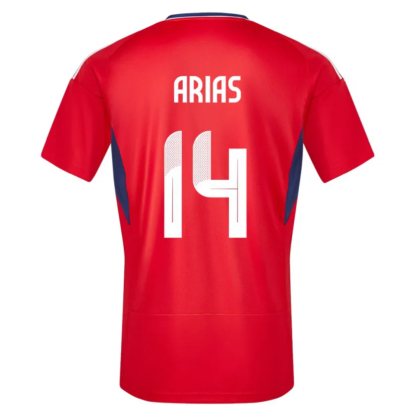 Danxen Bambino Maglia Costa Rica Timothy Arias #14 Rosso Kit Gara Home 24-26 Maglietta