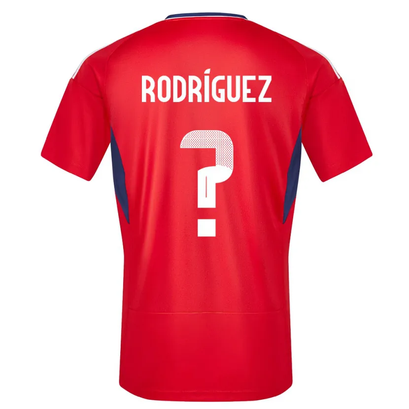 Danxen Bambino Maglia Costa Rica Bradley Rodriguez #0 Rosso Kit Gara Home 24-26 Maglietta