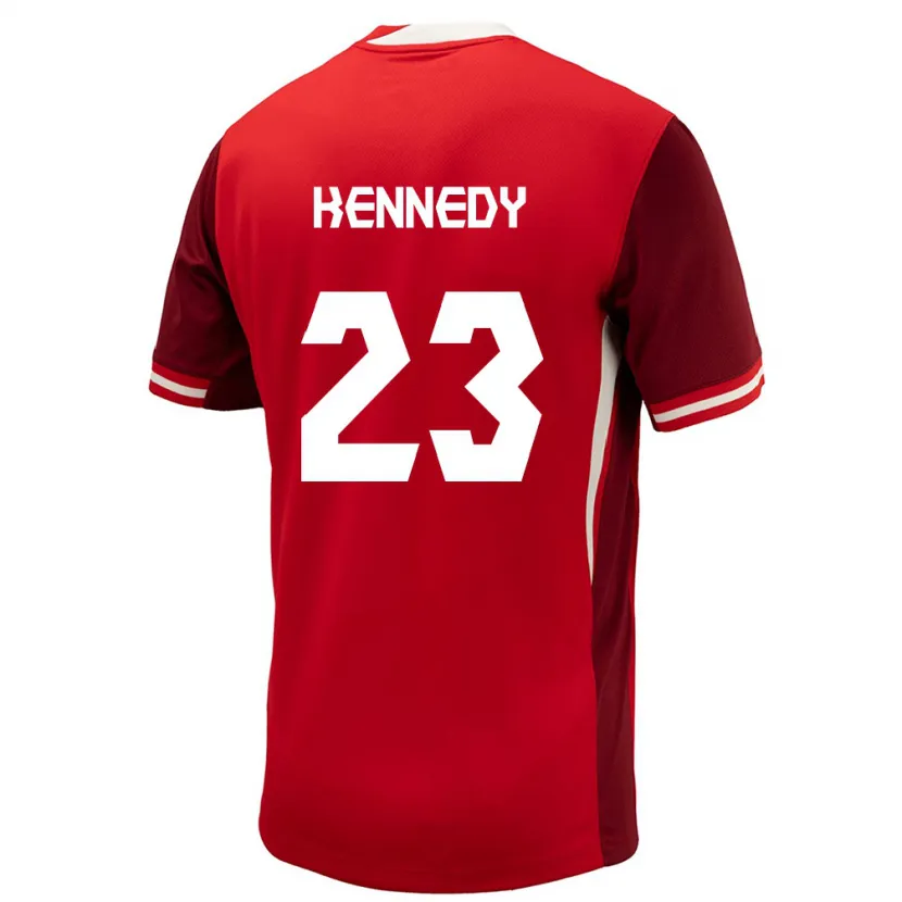 Danxen Bambino Maglia Canada Scott Kennedy #23 Rosso Kit Gara Home 24-26 Maglietta