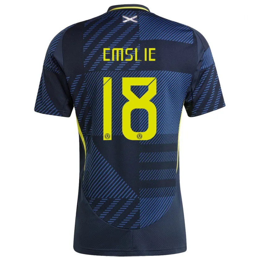 Danxen Bambino Maglia Scotland Claire Emslie #18 Blu Scuro Kit Gara Home 24-26 Maglietta