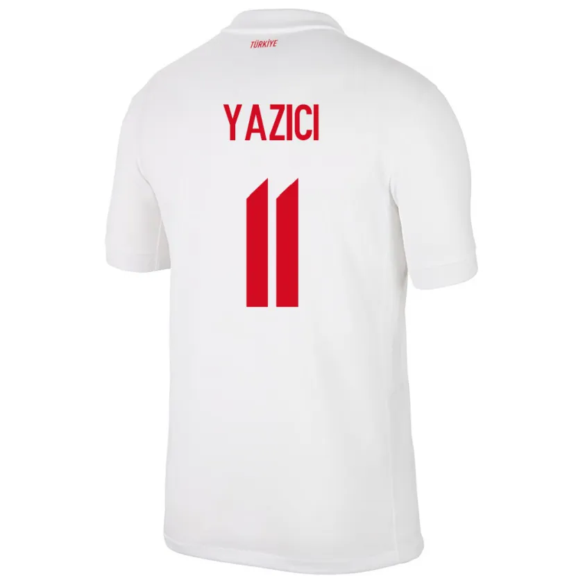 Danxen Bambino Maglia Turchia Yusuf Yazıcı #11 Bianco Kit Gara Home 24-26 Maglietta