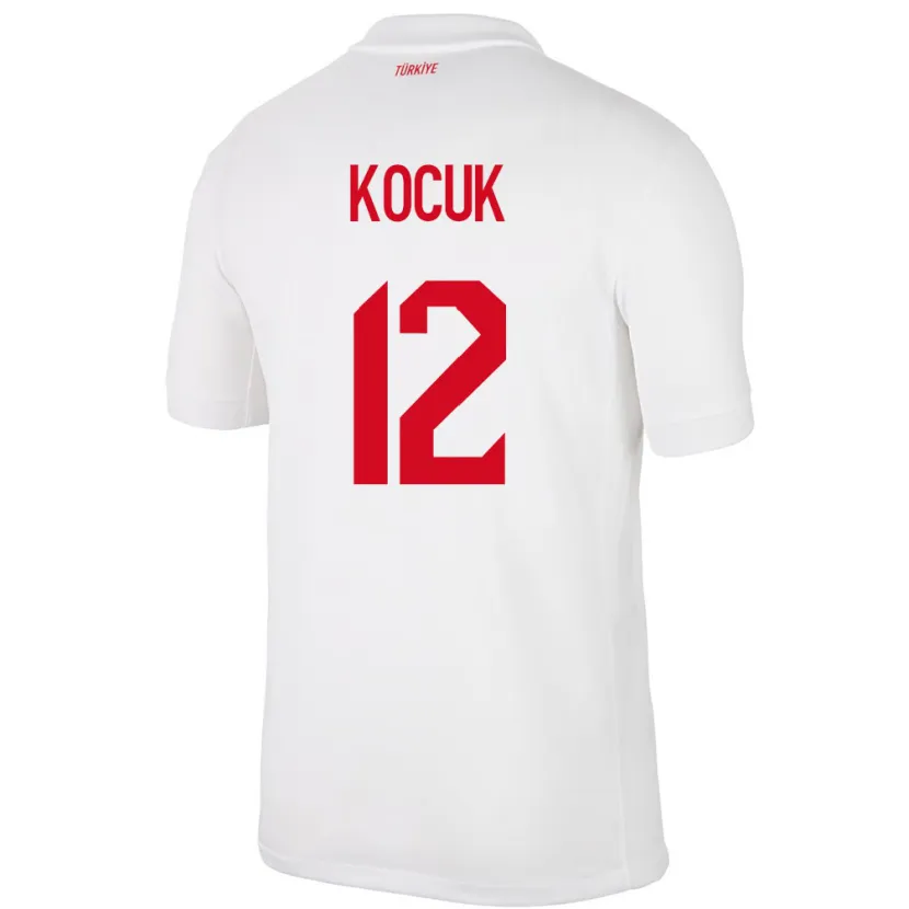 Danxen Bambino Maglia Turchia Okan Kocuk #12 Bianco Kit Gara Home 24-26 Maglietta