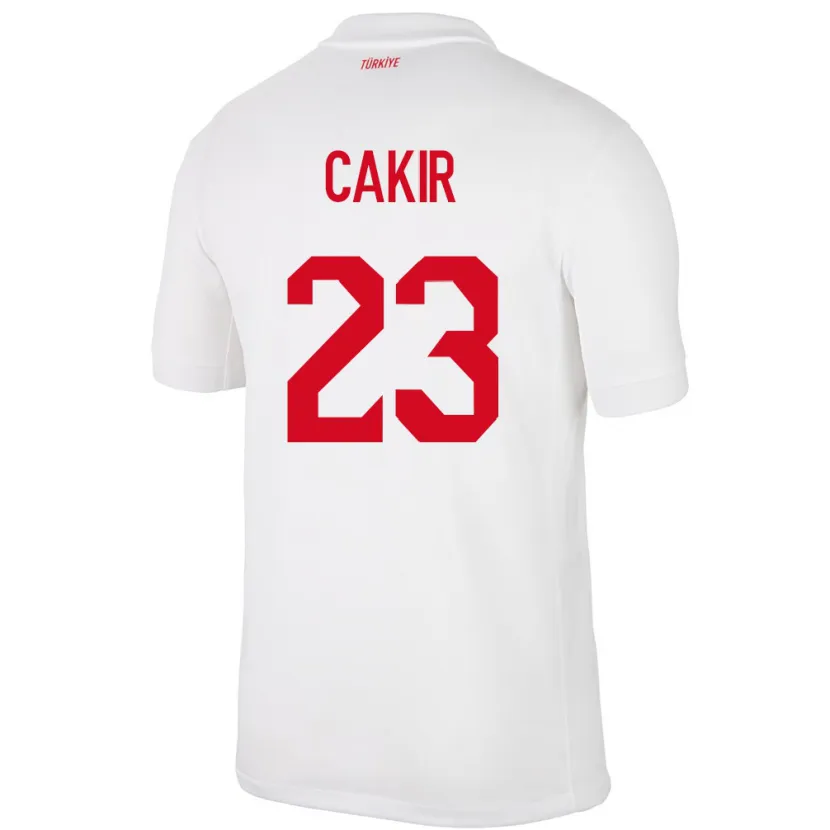 Danxen Bambino Maglia Turchia Uğurcan Çakır #23 Bianco Kit Gara Home 24-26 Maglietta