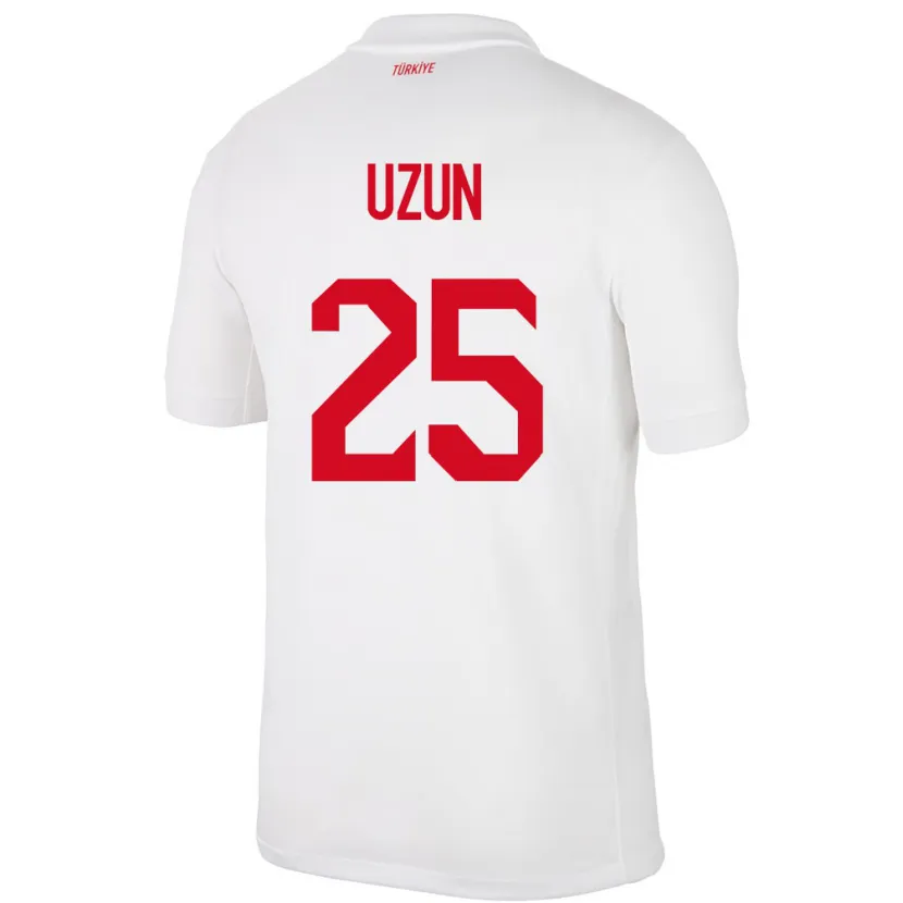 Danxen Bambino Maglia Turchia Can Uzun #25 Bianco Kit Gara Home 24-26 Maglietta