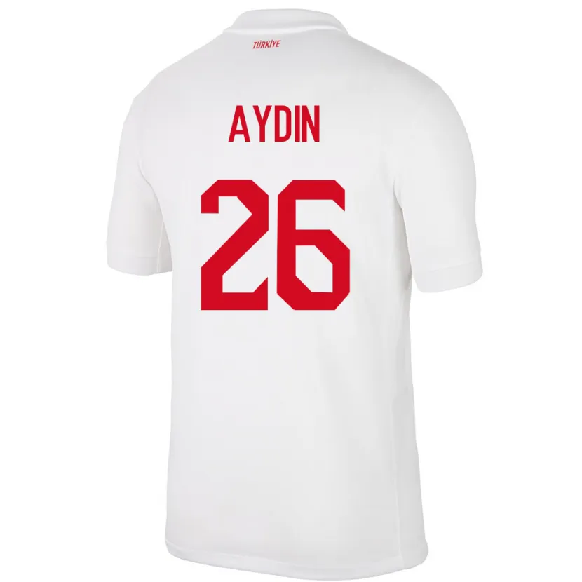 Danxen Bambino Maglia Turchia Oğuz Aydın #26 Bianco Kit Gara Home 24-26 Maglietta