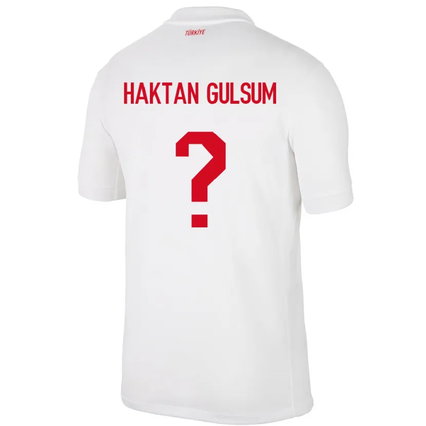 Danxen Bambino Maglia Turchia Ayaz Haktan Gülsüm #0 Bianco Kit Gara Home 24-26 Maglietta