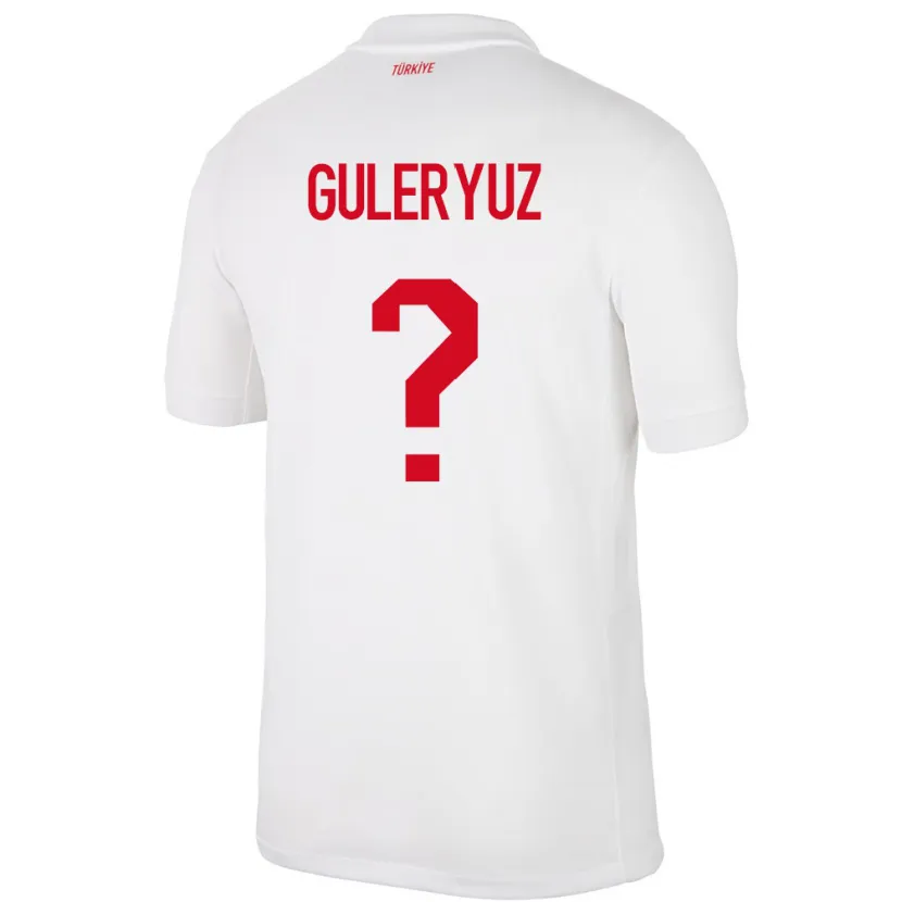 Danxen Bambino Maglia Turchia Göknur Güleryüz #0 Bianco Kit Gara Home 24-26 Maglietta