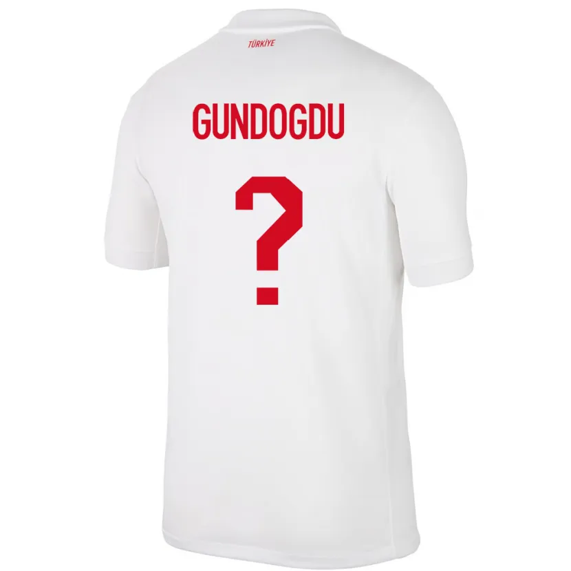 Danxen Bambino Maglia Turchia Kevser Gündoğdu #0 Bianco Kit Gara Home 24-26 Maglietta
