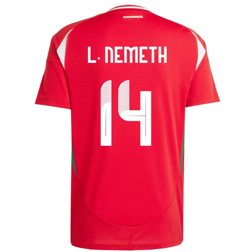 Danxen Bambino Maglia Ungheria Loretta Németh #14 Rosso Kit Gara Home 24-26 Maglietta