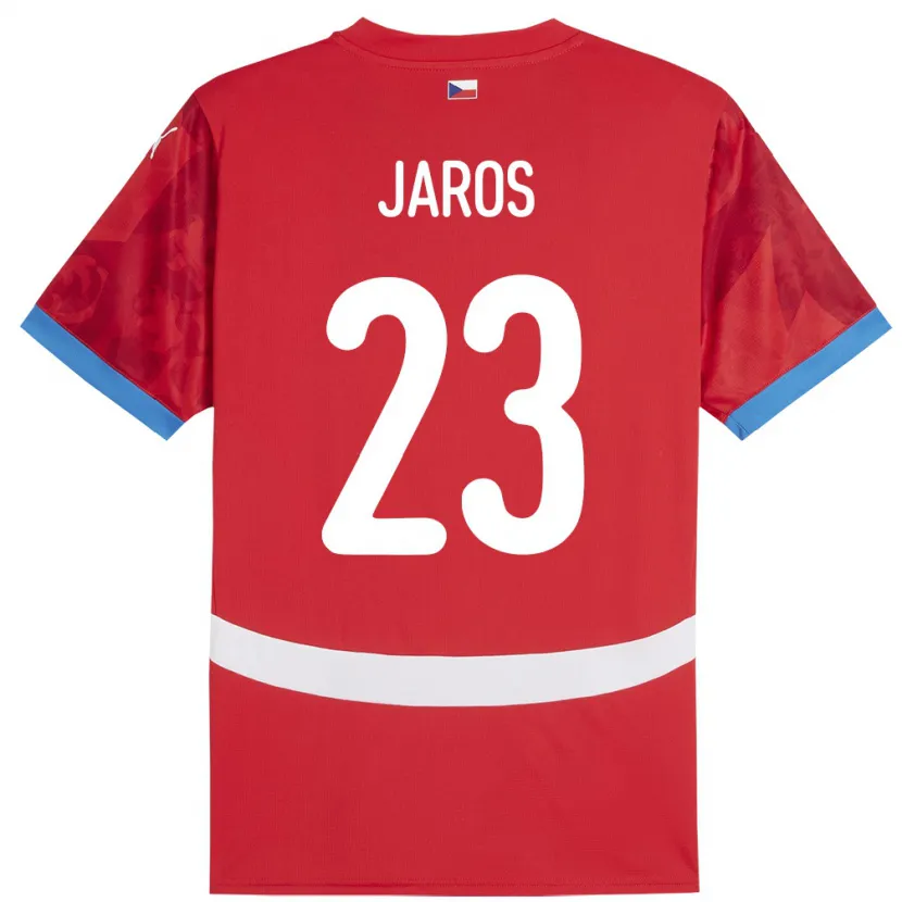 Danxen Bambino Maglia Cechia Vitezslav Jaros #23 Rosso Kit Gara Home 24-26 Maglietta