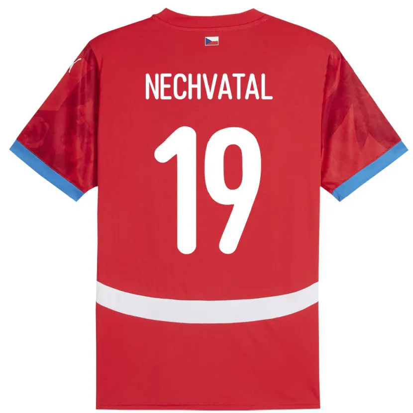 Danxen Bambino Maglia Cechia Matyas Nechvatal #19 Rosso Kit Gara Home 24-26 Maglietta