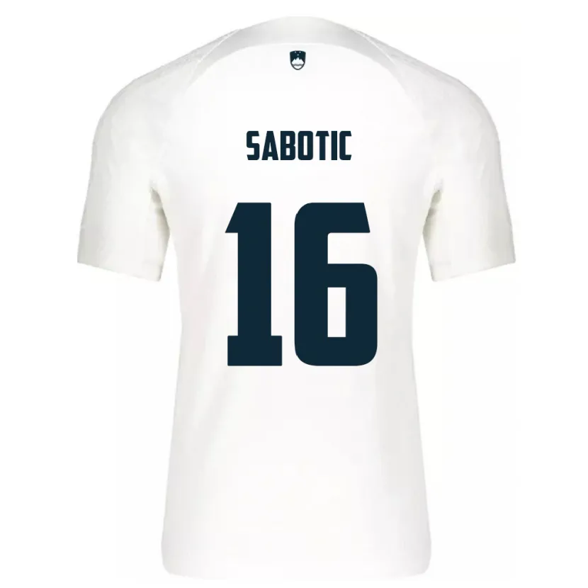 Danxen Bambino Maglia Slovenia Tais Sabotic #16 Bianco Kit Gara Home 24-26 Maglietta