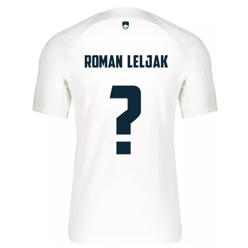 Danxen Bambino Maglia Slovenia Nejc Roman Leljak #0 Bianco Kit Gara Home 24-26 Maglietta
