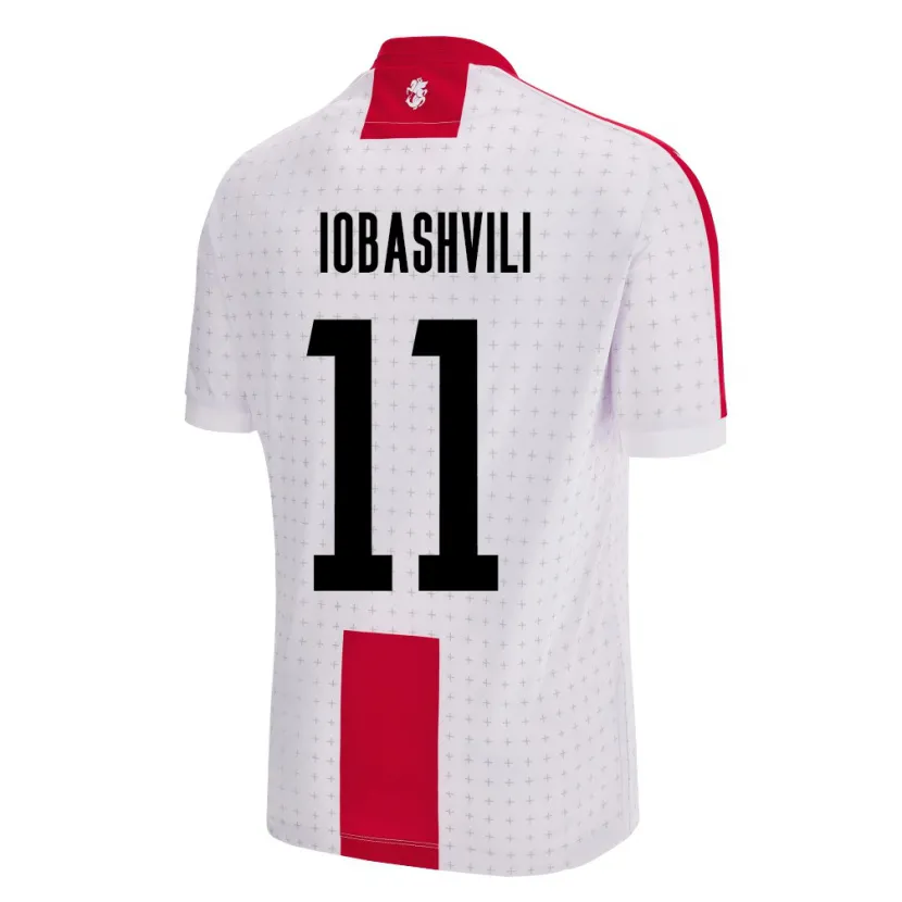 Danxen Bambino Maglia Georgia Jaduli Iobashvili #11 Bianco Kit Gara Home 24-26 Maglietta