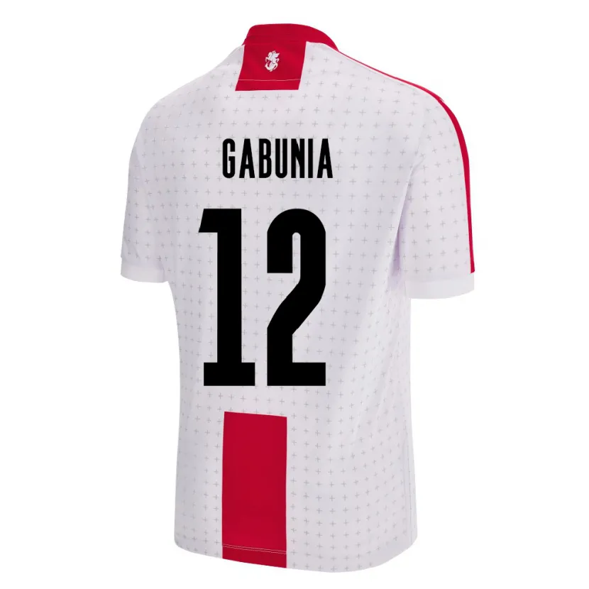 Danxen Bambino Maglia Georgia Tatia Gabunia #12 Bianco Kit Gara Home 24-26 Maglietta