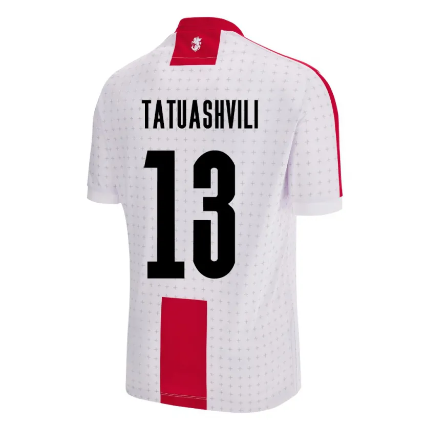 Danxen Bambino Maglia Georgia Tamar Tatuashvili #13 Bianco Kit Gara Home 24-26 Maglietta