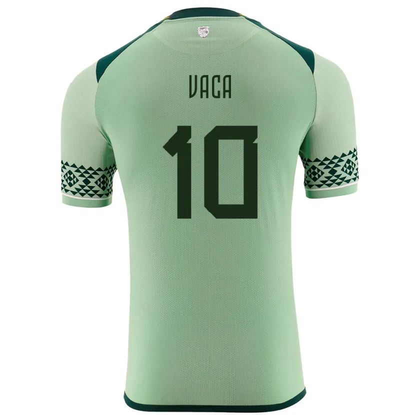 Danxen Bambino Maglia Bolivia Ramiro Vaca #10 Verde Chiaro Kit Gara Home 24-26 Maglietta