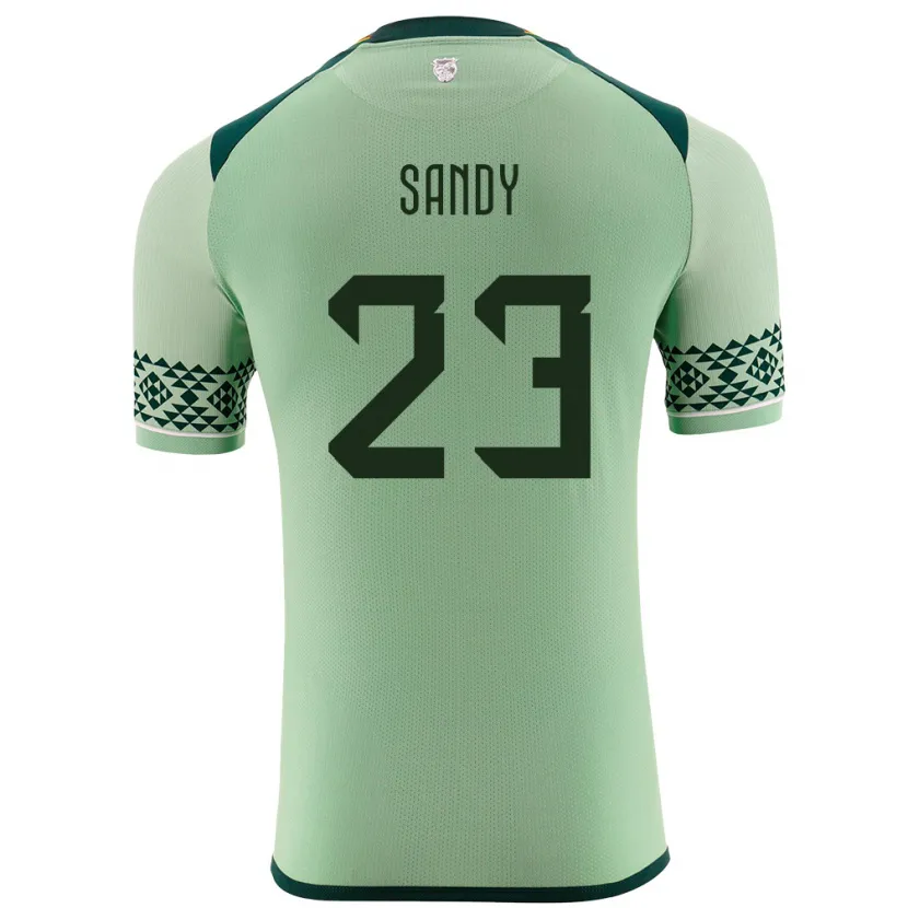 Danxen Bambino Maglia Bolivia Daniel Sandy #23 Verde Chiaro Kit Gara Home 24-26 Maglietta