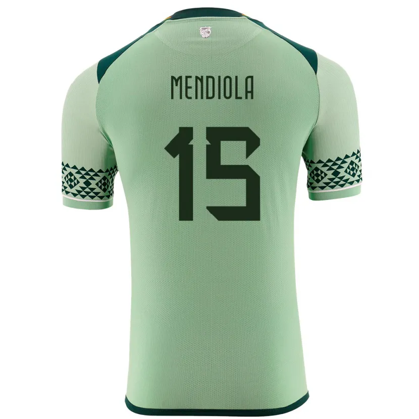 Danxen Bambino Maglia Bolivia Aidé Mendiola #15 Verde Chiaro Kit Gara Home 24-26 Maglietta