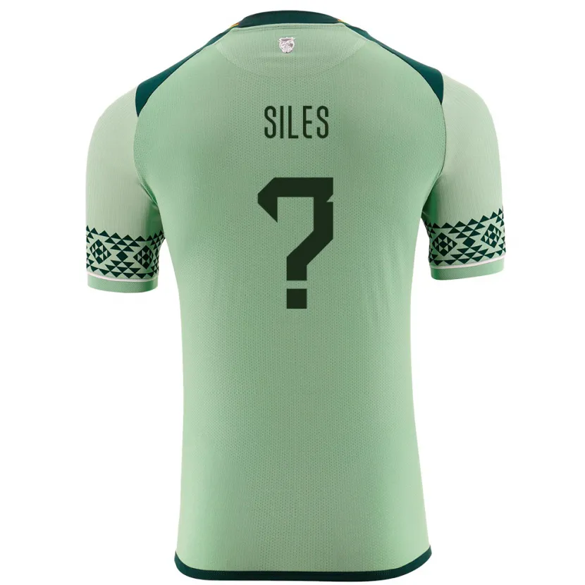Danxen Bambino Maglia Bolivia Ivana Siles #0 Verde Chiaro Kit Gara Home 24-26 Maglietta