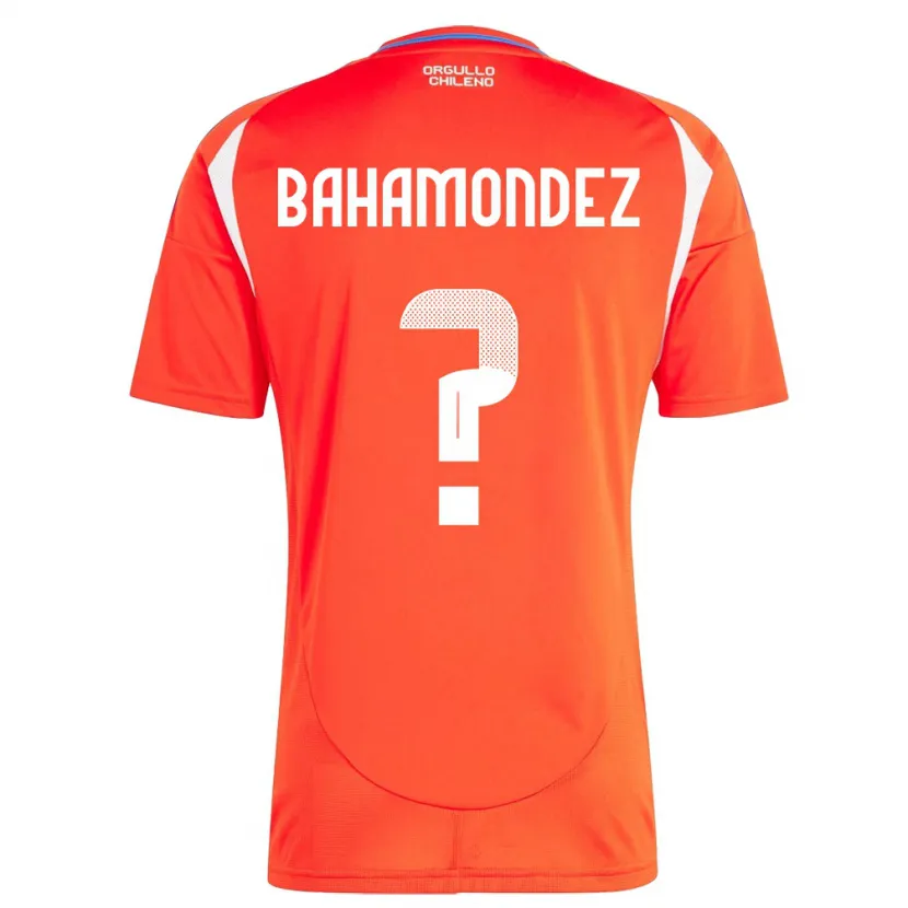 Danxen Bambino Maglia Cile Taizo Bahamondez #0 Rosso Kit Gara Home 24-26 Maglietta