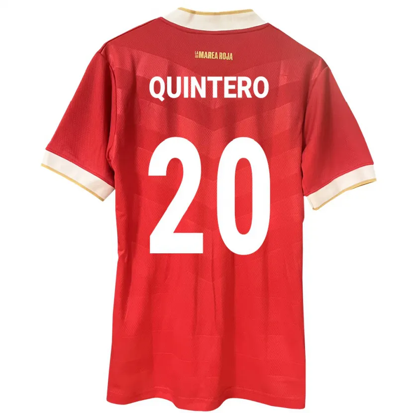 Danxen Bambino Maglia Panamá Aldrith Quintero #20 Rosso Kit Gara Home 24-26 Maglietta